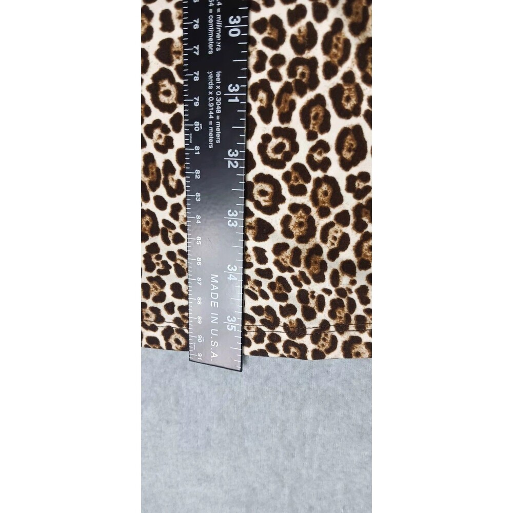 Michael Kors Fit And Flare Skater Dress S Leopard Cheetah Animal Print Mob Wife - Picture 7 of 10